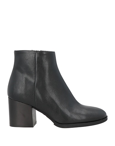 POLLINI Ankle boot Black Goat skin