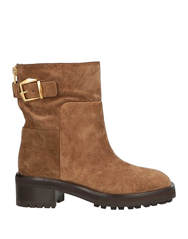 JIMMY CHOO Stivaletti Sabbia Pelle