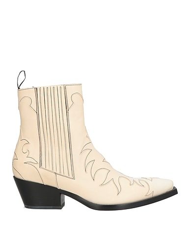 SARTORE Ankle boot Ivory Leather