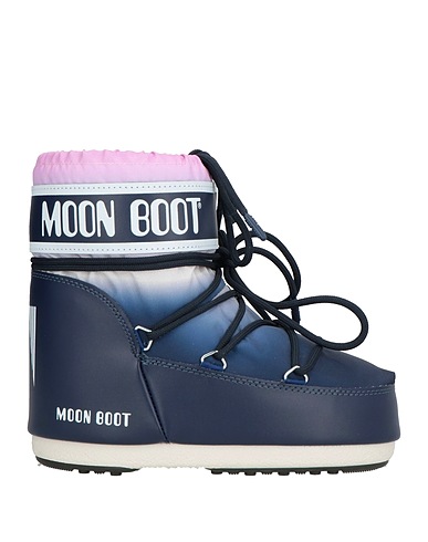 MOON BOOT ショートブーツ ミッドナイトブルー 紡績繊維