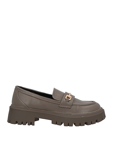 PATRIZIA PEPE Loafers Grey Textile fibers