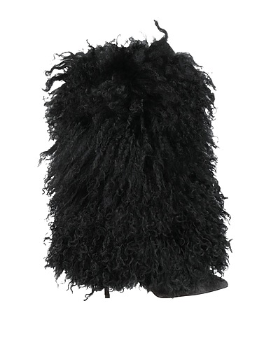 PARIS TEXAS Boots Black Mongolian fur, Calfskin