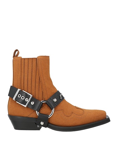 GANNI Ankle boot Tan Textile fibers