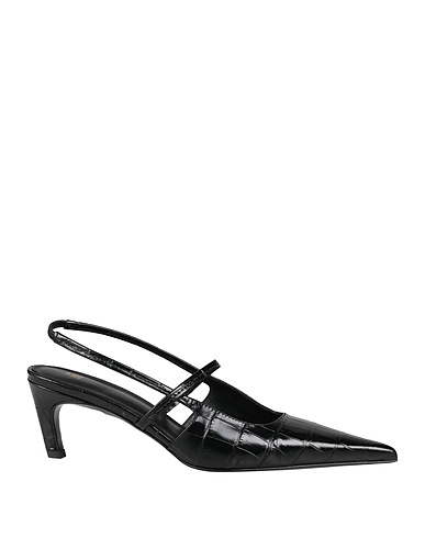 TOTEME Court Black Leather