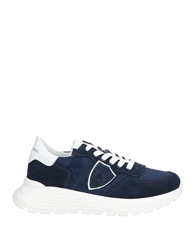 PHILIPPE MODEL Sneakers Blu notte Pelle, Fibre tessili