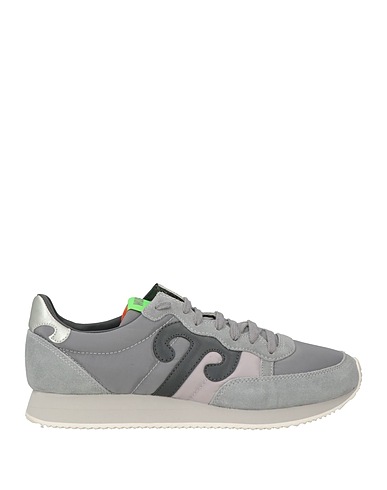 WUSHU RUYI Sneakers Light grey Leather, Textile fibres