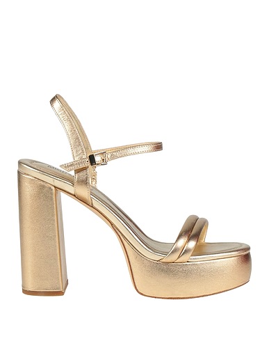 MICHAEL MICHAEL KORS Sandals Gold 100% Sheepskin