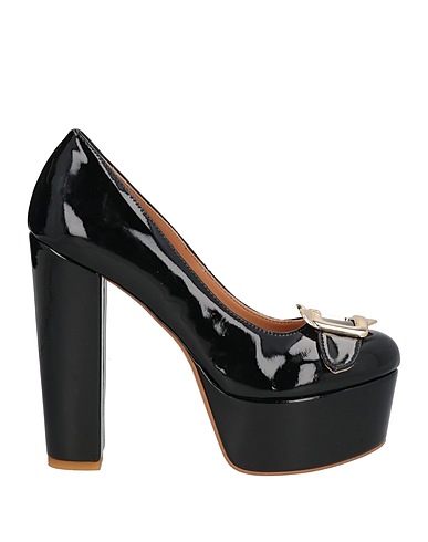LOVE MOSCHINO Court Black Leather