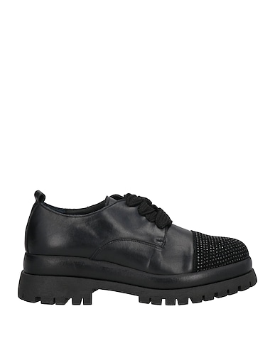 OVYÉ Schnürschuhe Schwarz Leder