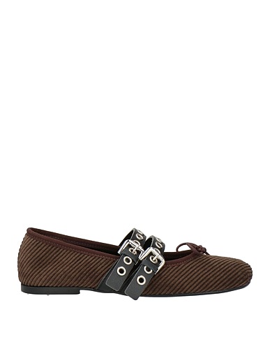 OVYÉ Schuhe Dunkelbraun Gewebefasern