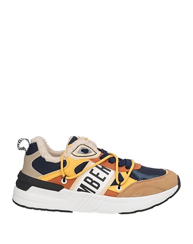 BIKKEMBERGS Sneakers Camel Textile fibers, Leather