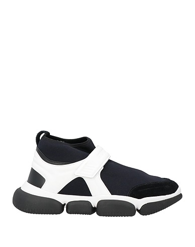 MONCLER Sneakers Black Textile fibres, Leather