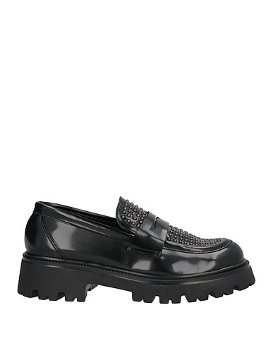 OVYÉ Loafers Black Textile fibres