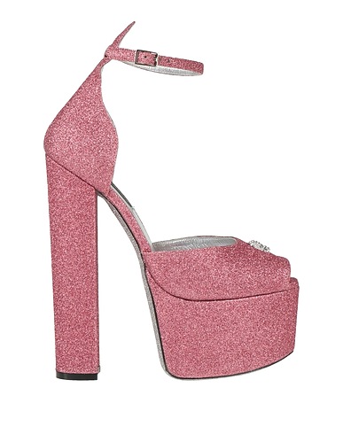 PHILIPP PLEIN Sandali Rosa antico Fibre tessili