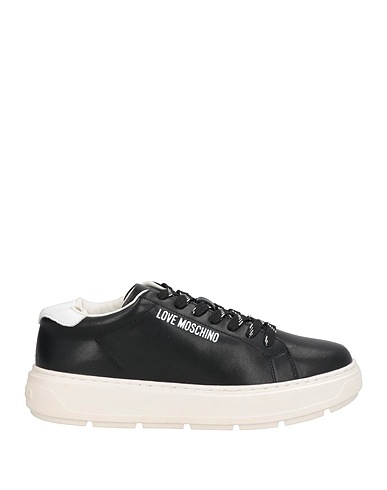 LOVE MOSCHINO Sneakers Black Calfskin