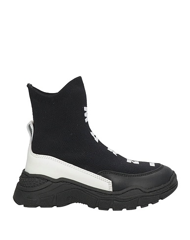MARNI Sneakers Nero Pelle, Fibre tessili