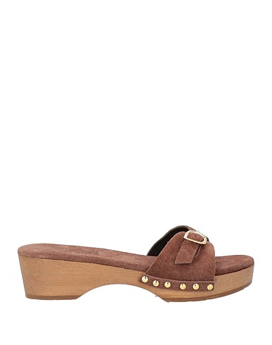 ANCIENT GREEK SANDALS Mules und Clogs Schokobraun Gewebefasern