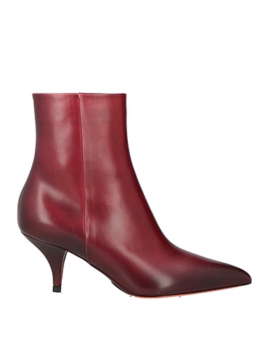 SANTONI Ankle boot Burgundy Leather