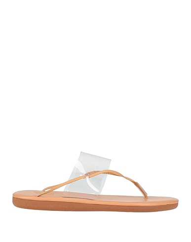 ANCIENT GREEK SANDALS Infradito Beige Pelle, Plastica