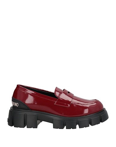 LOVE MOSCHINO Loafers Burgundy Calfskin