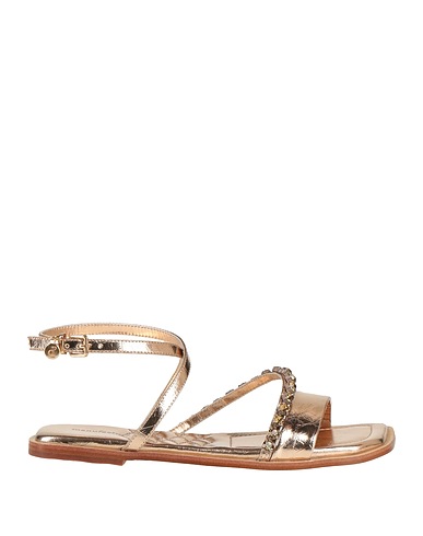 MANUFACTURE D'ESSAI Sandals Copper Textile fibres