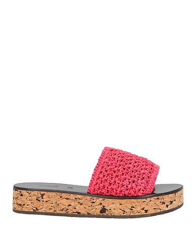 ANCIENT GREEK SANDALS Sandals LUCY WILLIAMS X ANCIENT GREEK SANDALS Magenta Natural raffia