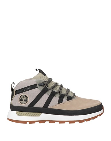 TIMBERLAND Ankle boot Taupe Leather, Textile fibres
