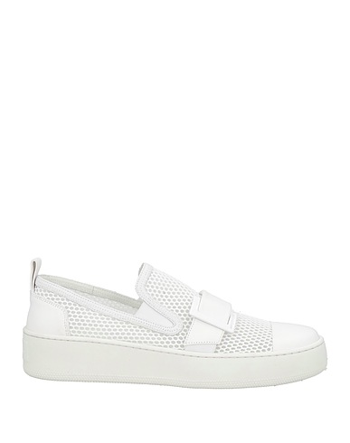 SERGIO ROSSI Sneakers Weiß Gewebefasern, Leder