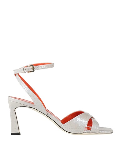 POLLINI Sandals Off white Leather