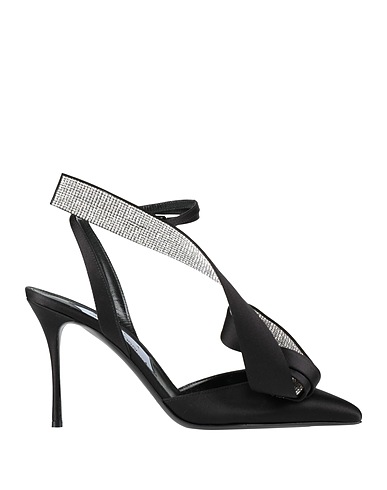 SERGIO ROSSI Pump Black Textile fibers