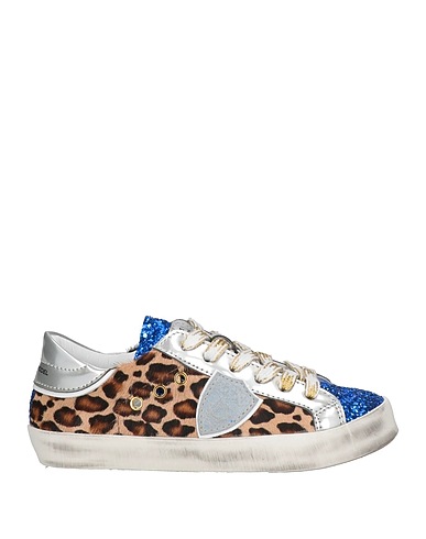 PHILIPPE MODEL Sneakers JUNIOR Blue Leather, Textile fibres