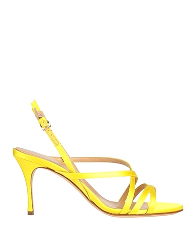 SERGIO ROSSI Sandals GIALLO Textile fibers