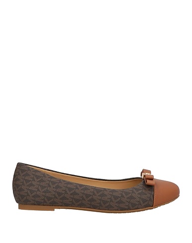 MICHAEL MICHAEL KORS Ballet flats Dark brown PVC - Polyvinyl chloride
