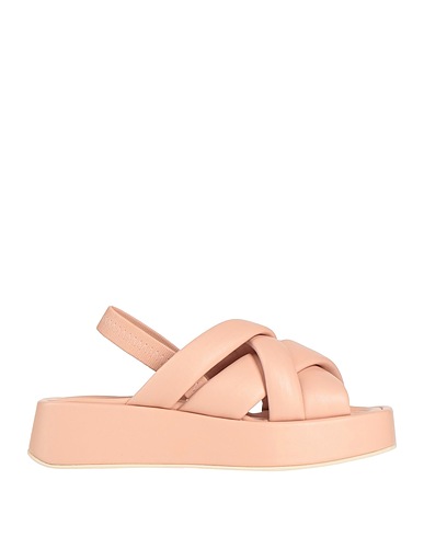 POLLINI Sandals Light pink Leather
