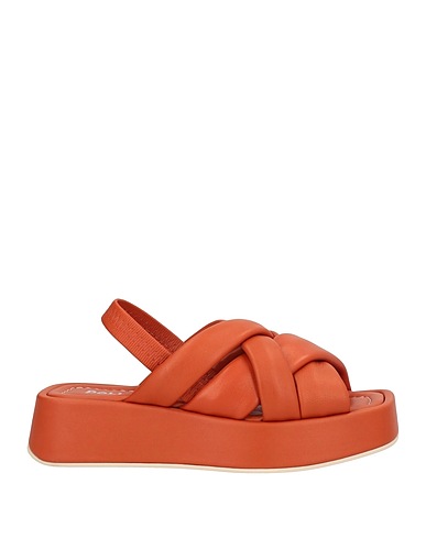 POLLINI Sandals Tan Leather