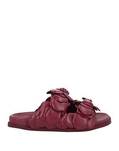 VALENTINO GARAVANI Sandals Burgundy Leather