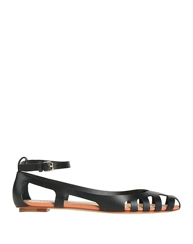 FRANCESCO RUSSO Ballet flats Black Leather