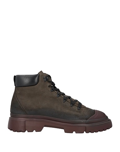 HOGAN Ankle boot Dark green Leather