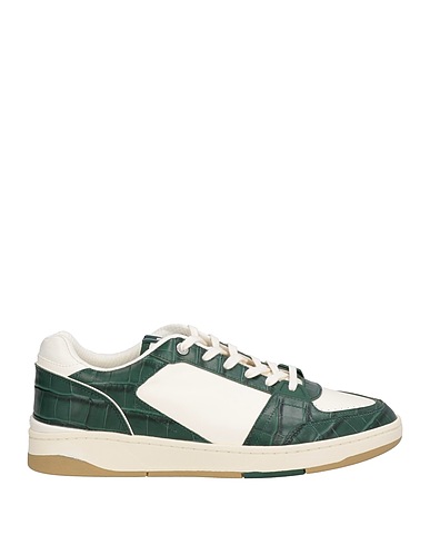 MICHAEL KORS MENS Sneakers Emerald green Leather, Textile fibres