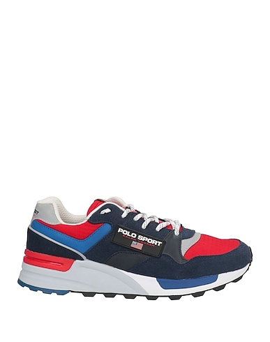 POLO RALPH LAUREN Sneakers BLU NOTTE Leather, Textile fibers