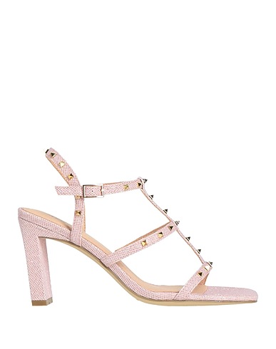 MENBUR Sandals Light pink Textile fibers
