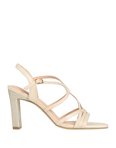MENBUR Sandals Ivory Textile fibres