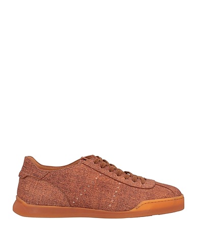 SANTONI Sneakers Brown Leather