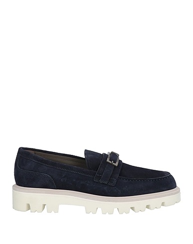 SERGIO ROSSI Mokassins Marineblau Leder