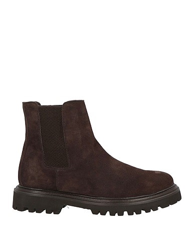 MIGLIORE Ankle boot Dark brown Leather