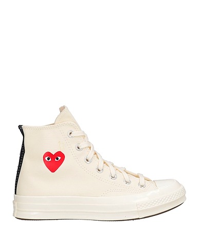 CONVERSE x COMME des GARÇONS PLAY Sneakers Avorio Fibre tessili