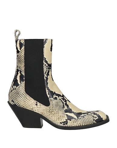KHAITE Ankle boot Cream Leather