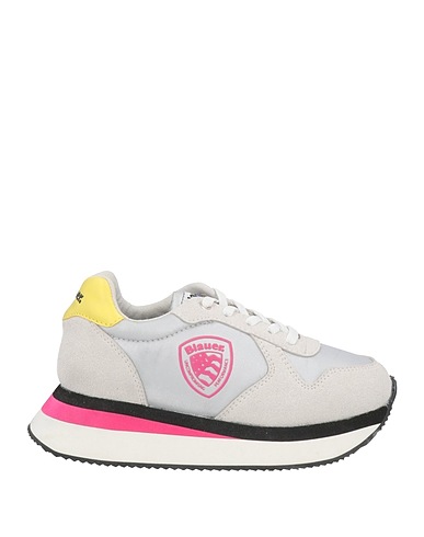 BLAUER. Sneakers Light grey Textile fibers