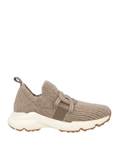 TOD'S Sneakers Maulwurfsgrau Gewebefasern, Leder