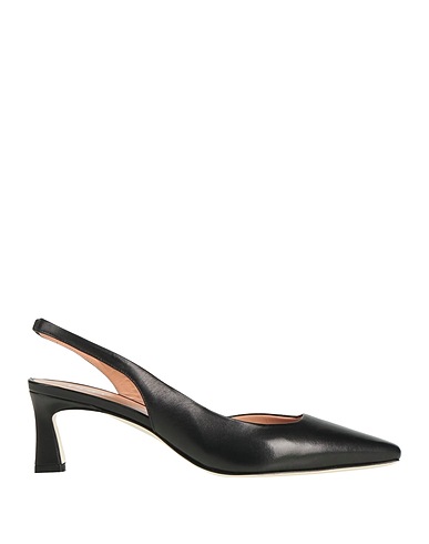 POLLINI Court Black Leather